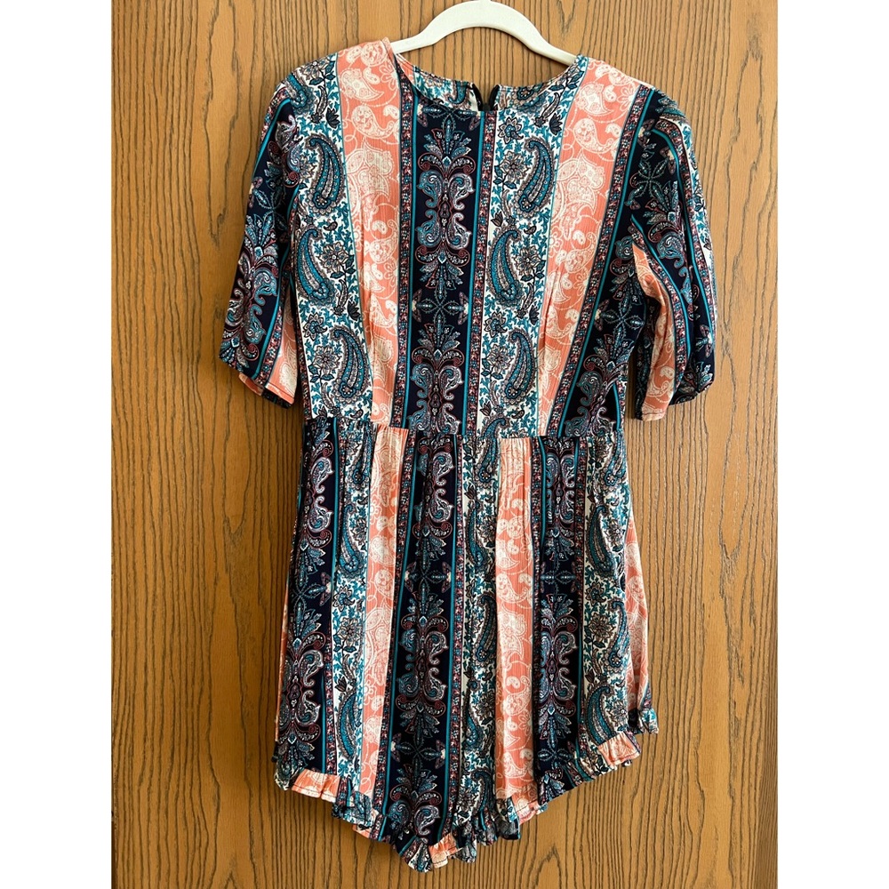 NWT Audrey 3+1 Paisley Ruffle Hem Dress - Small